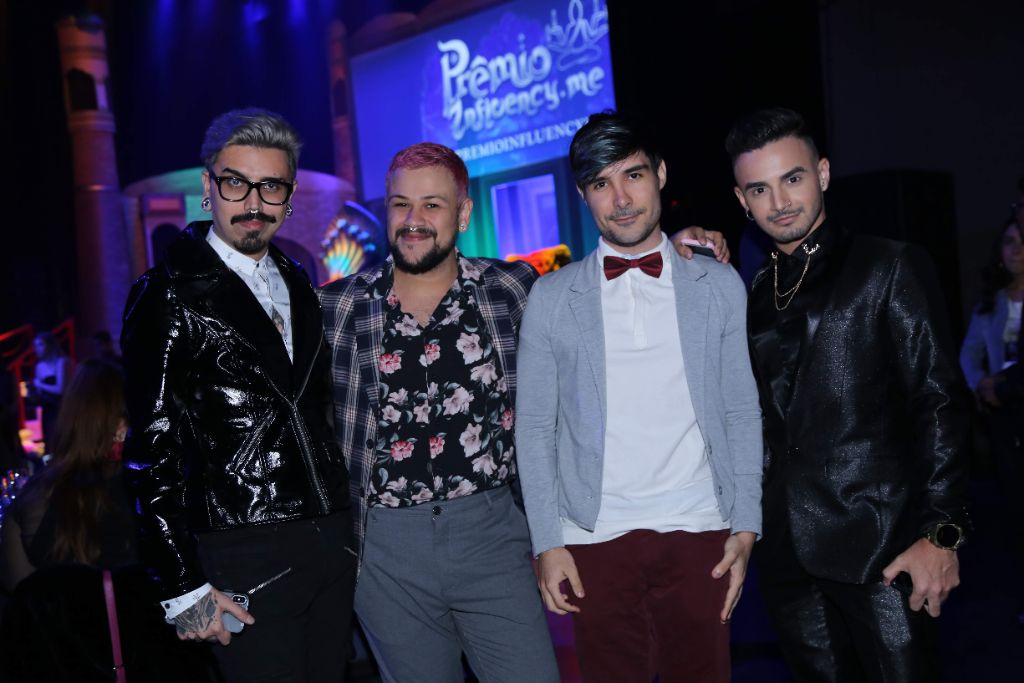 Influenciadores na cerimônia