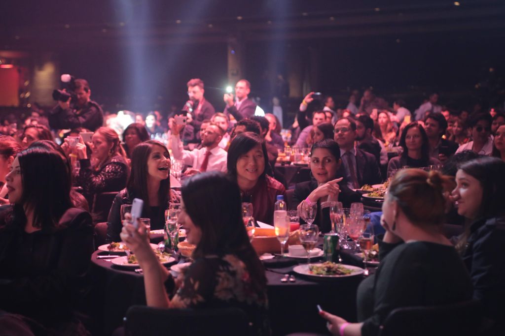 Plateia durante evento